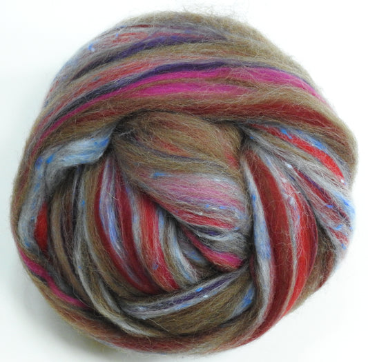 Pie Blends -Cherry - Merino/Manx/Tweed Blend/Mulberry silk  (40/25/25/10)