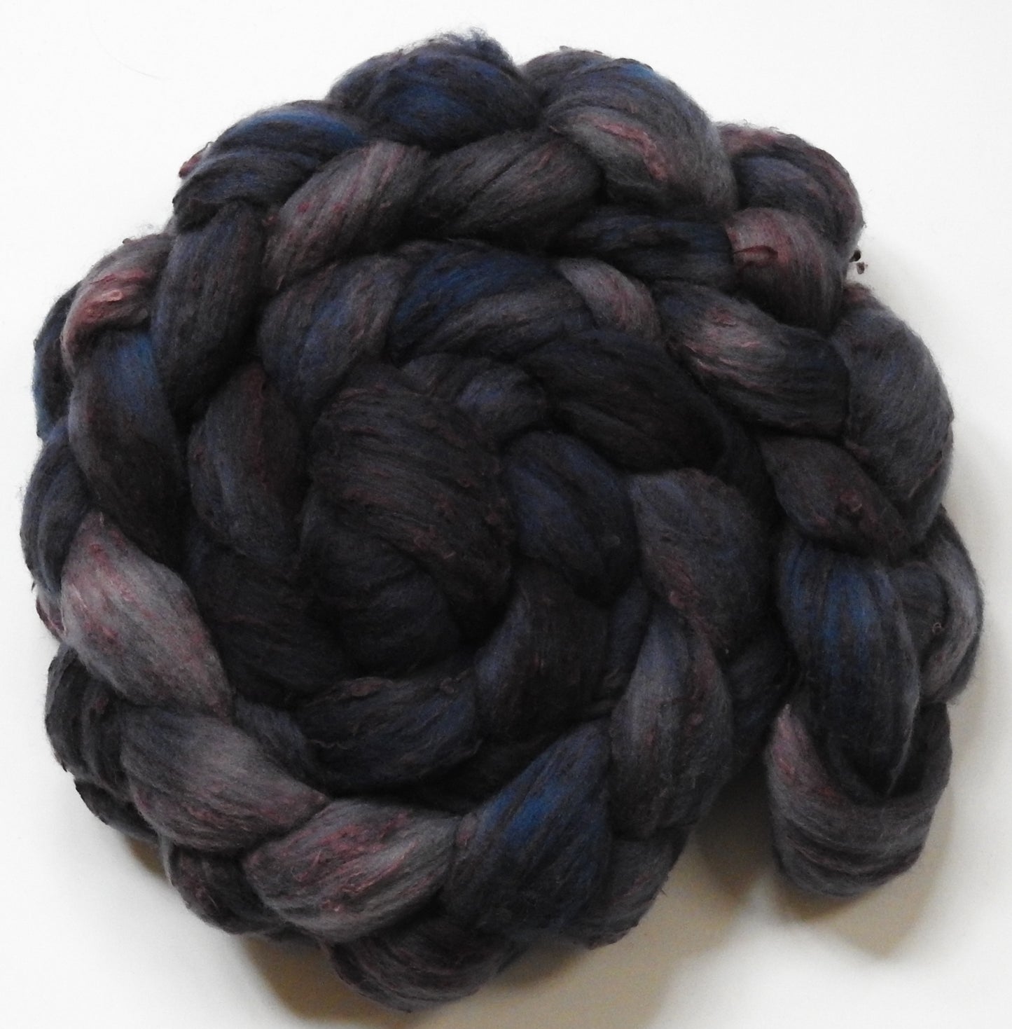 Licorice (5.7 oz)- 25 micron Merino/ Silk Slubs (70/30)