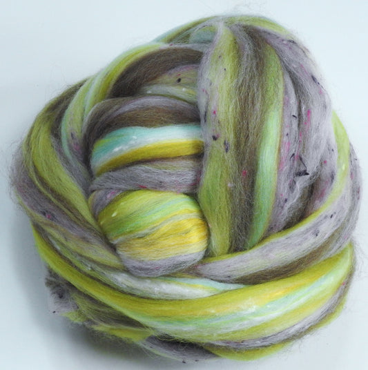 Pie Blends -Lemon - Merino/Manx/Tweed Blend/Mulberry silk  (40/25/25/10)