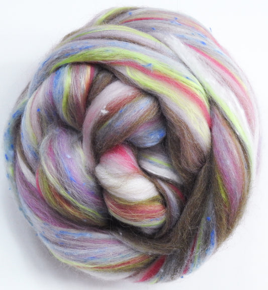 Pie Blends -Strawberry Cream - Merino/Manx/Tweed Blend/Mulberry silk  (40/25/25/10)