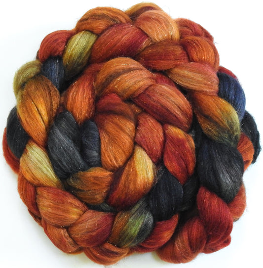 Rowan Berry- Batt in a Braid #53- YAK/ Tussah silk/ Superfine Merino/Gold Stellina(30/30/30/10)