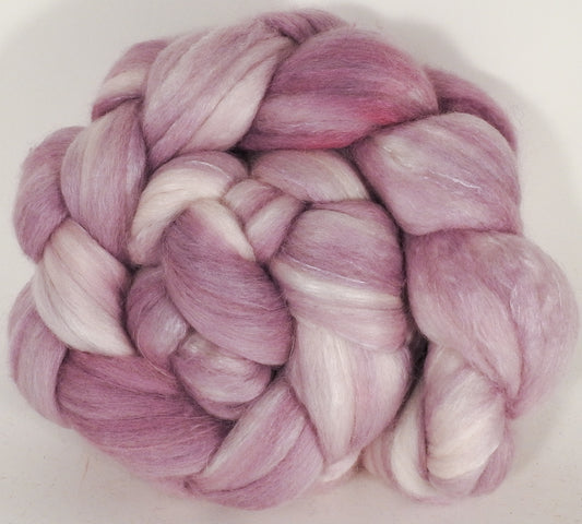 Batt in a Braid #25- Ballerina - 5.2 oz.- De-haired Llama/ Polwarth/ Mulberry Silk (33/33/33 ) - Inglenook Fibers