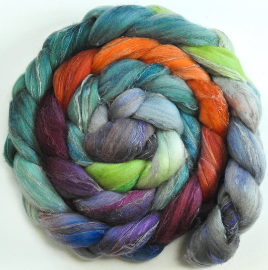 Ruby Throat (6 oz) - Merino/ Tussah Silk/ Natural Flax (50/25/25)