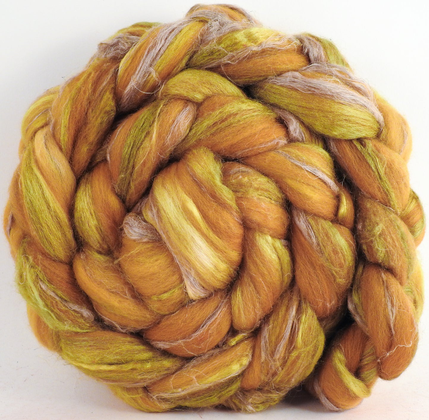 Merino/Tussah Silk/ Natural Flax (50/25/25) - Lion's Mane - 5 oz.