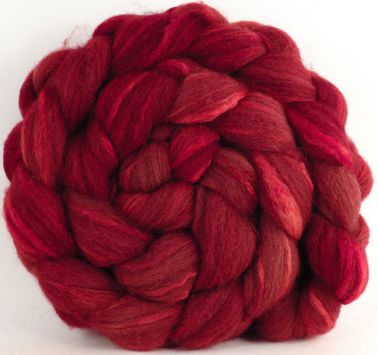 Grey Shetland/ Tussah Silk (70/30) - Poppy (5.9 oz)
