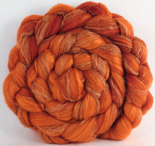 Merino/ Tussah Silk/ Natural Flax (50/25/25) - Carrot - 5.8 oz.