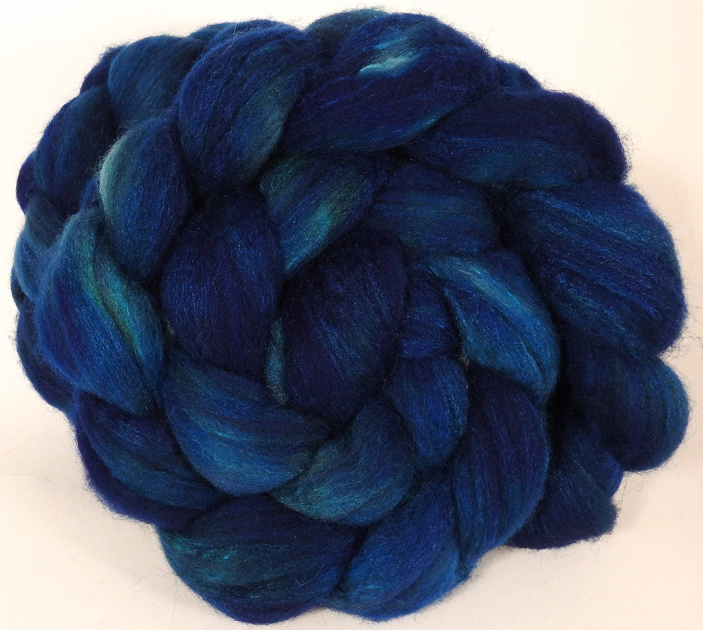 Mixed UK Bfl/ Tussah Silk  ( 75/25) -Loch Ness - Inglenook Fibers