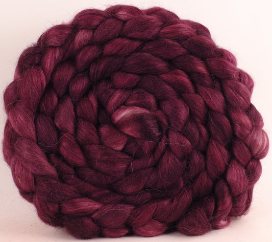 Grey Alpaca/Tussah Silk (50/50) - Black Cherry - (5.5 oz.)