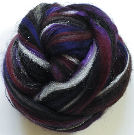 Khazad-Dum - Merino/Zwartbles/Mulberry Silk/Bio-Nylon/Silver Stellina (40/25/15/15/5)