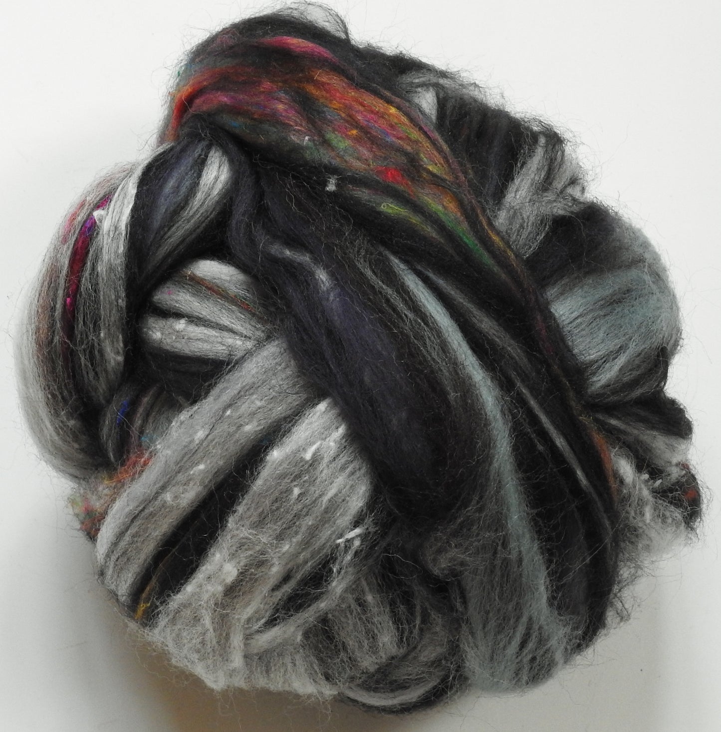 Misty Mountains - Merino/Shetland/Sari and Mulberry silks/Tweed Blend (40/25/25/10)