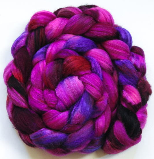 Tart (5.6 oz) - Batt in a Braid #5 - Merino/ Camel/ silk/ faux cashmere/ firestar (25/25/25/12/12)