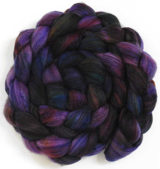 Sherlock (5.6 oz) - Batt in a Braid #5 - Merino/ Camel/ silk/ faux cashmere/ firestar (25/25/25/12/12)