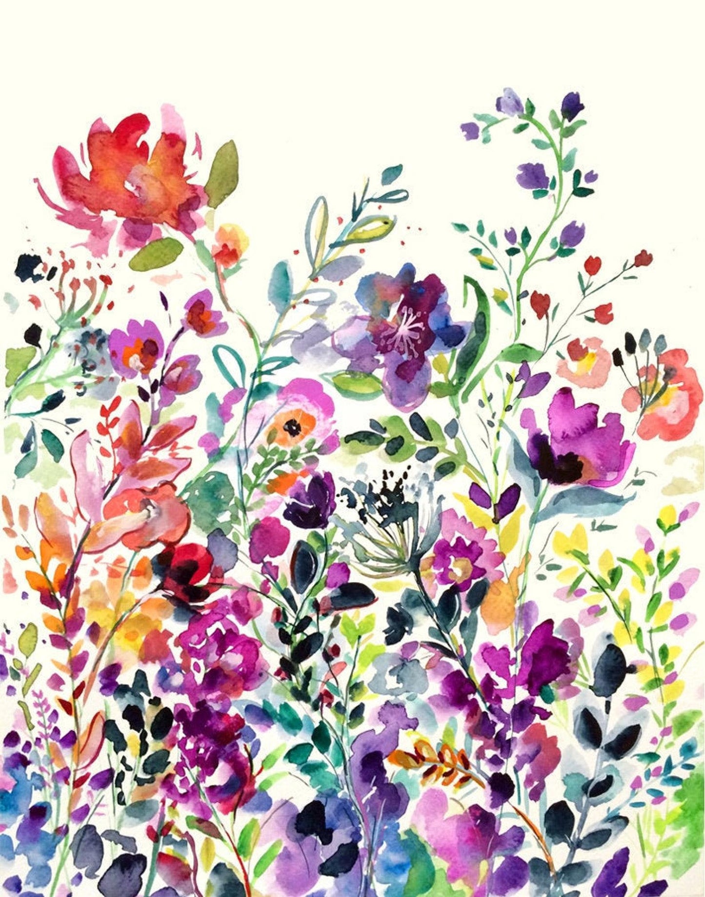 Watercolor Spring Set II - Fusion Series - Organic Polwarth / Tussah silk (80/20)