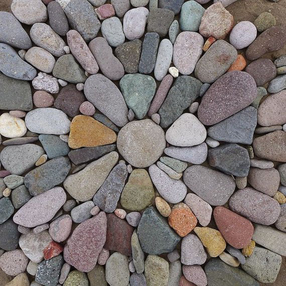 Falkland top for spinning - Pebble Mosaic- 5.1 oz. - Inglenook Fibers