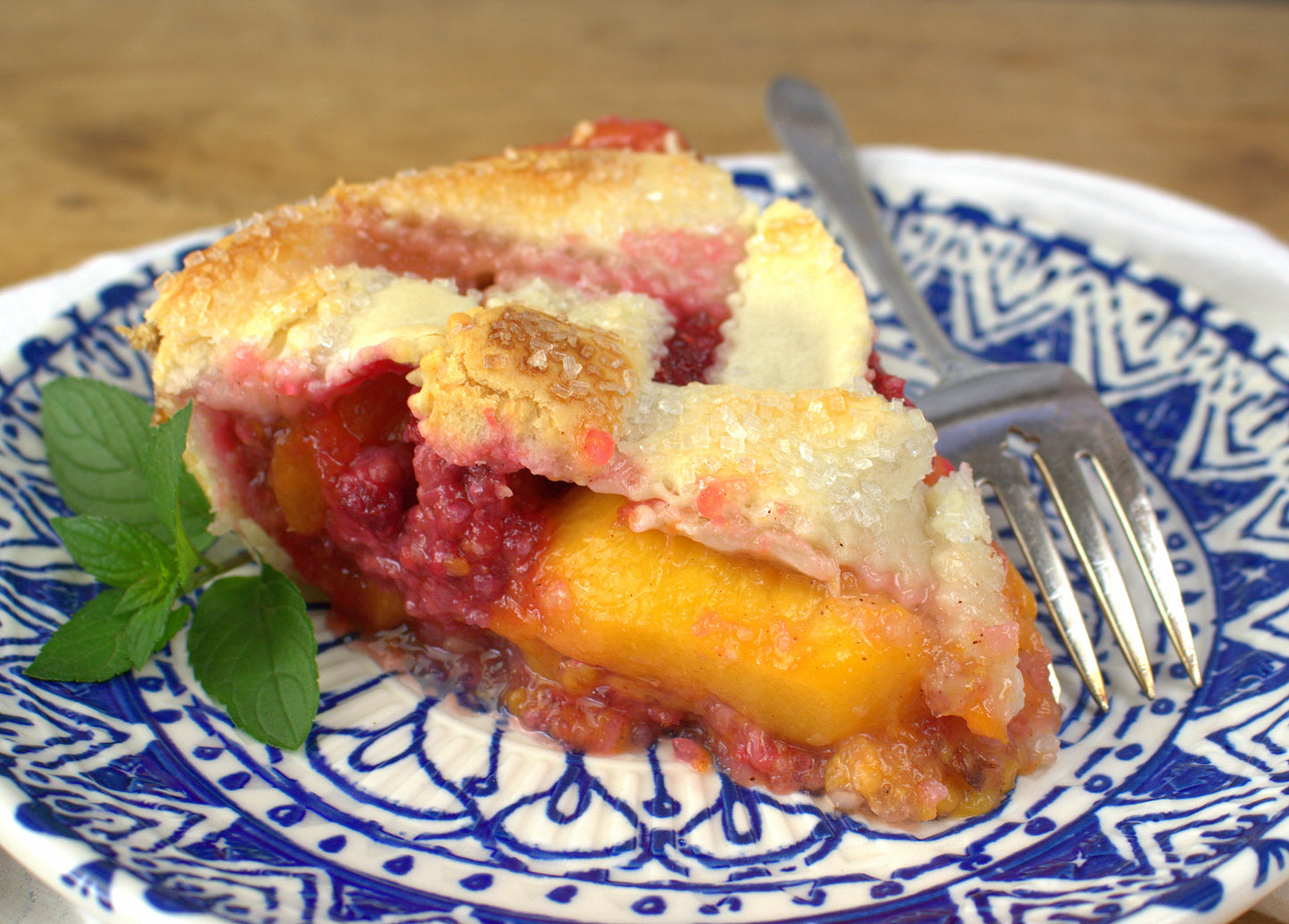 Pie Blends -Raspberry Peach - Merino/Manx/Tweed Blend/Mulberry silk  (40/25/25/10)